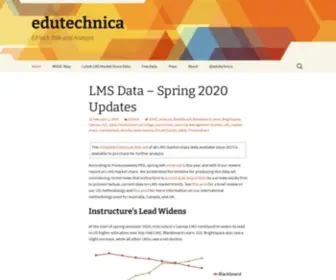 Edutechnica.com(EdTech Talk and Analysis) Screenshot