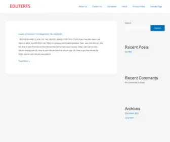 Eduterts.in(Just another WordPress site) Screenshot