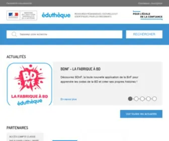 Edutheque.fr(Éduthèque ) Screenshot