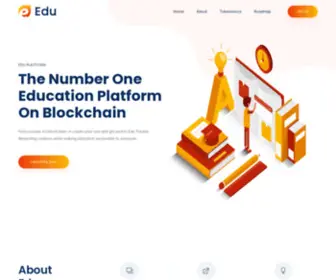 Edutoken.co(Education Platform on Blockchain) Screenshot