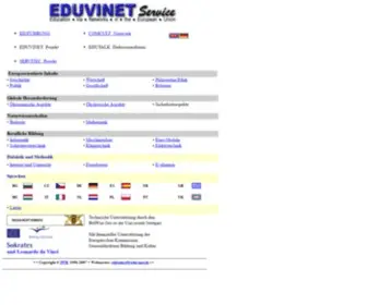 Eduvinet.de(EDUVINET Service Education via Networks in the European Union) Screenshot