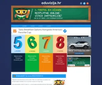 Eduvizija.hr(Online sadržaji (instrukcije) za osnovnu školu) Screenshot