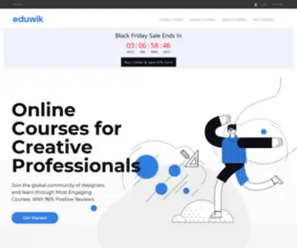 Eduwik.com(Online Courses for Creative Professionals) Screenshot