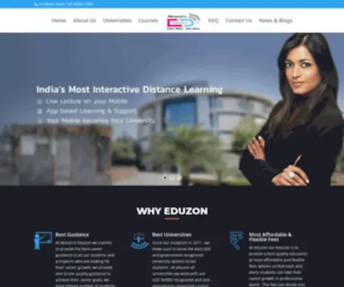 Eduzon.co(Distance education in surat for Annamalai University) Screenshot