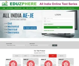 Eduzphereonlinetestseries.com(Online Test Series for SSC JE CGL UPSC Gate & RRB) Screenshot