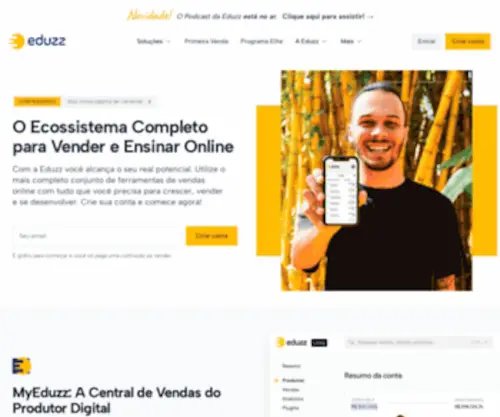 Eduzz.com(O Ecossistema para Vender e Ensinar Online) Screenshot