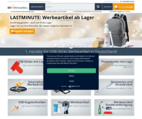 EDV-Werbeartikel.de(USB Sticks mit Logo) Screenshot