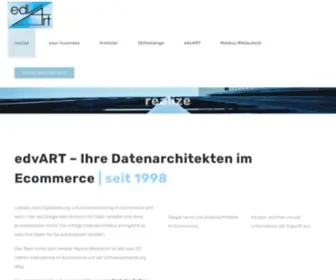 Edvart.com(Die eCommerce Datenarchitekten) Screenshot