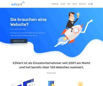 Edvart.de(Webdesign mit WordPress oder Joomla in Wiesloch) Screenshot