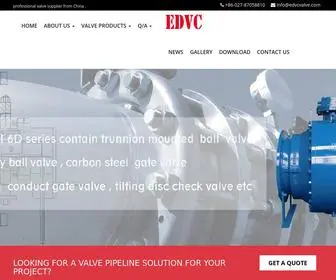 EdvCvalve.com(Our advantage fully welded ball valve) Screenshot