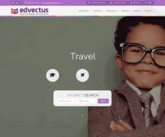Edvectus.com(Bespoke International School Recruitment) Screenshot