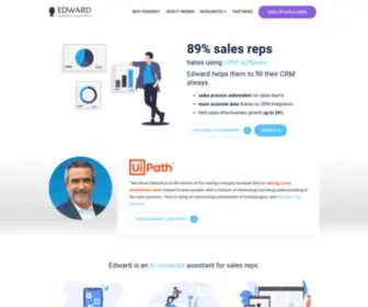 Edward.ai(AI powered assistant for sales reps) Screenshot