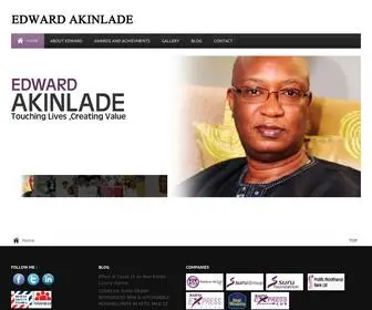 Edwardakinlade.com(Business template for Joomla 2.5) Screenshot