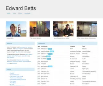 Edwardbetts.co.uk(Edward Betts) Screenshot