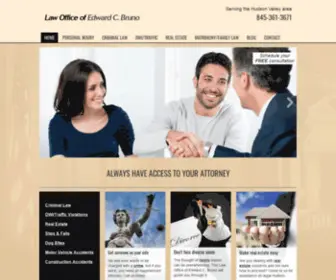 Edwardbrunolaw.com(Law Office of Edward C) Screenshot