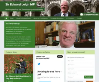 Edwardleigh.org.uk(Sir Edward Leigh) Screenshot