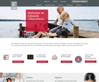 Edwards.com(Edwards lifesciences) Screenshot