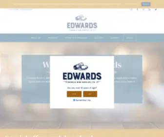 Edwardsdrinks.com(Edwards Beers & Wine Supplies) Screenshot