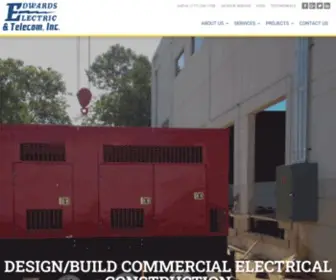 Edwardselectricinc.com(Edwards Electric & Telecom) Screenshot