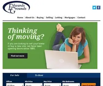 Edwardsgrounds.co.uk(Estate Agents in Warrington) Screenshot