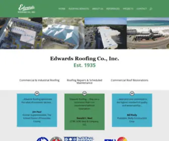 Edwardsroofing.com(Edwards Roofing Co) Screenshot