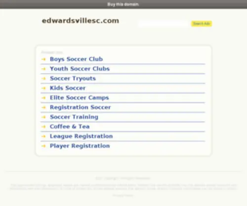 Edwardsvillesc.com(Edwardsville Soccer Club) Screenshot