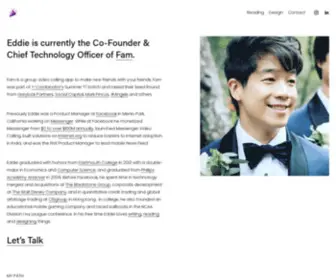 Edwardzhang.com(Eddie Zhang) Screenshot