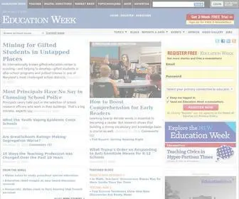 Edweek.org(Education Week) Screenshot