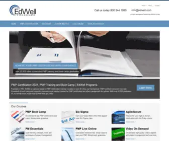 Edwell.com(PMP Certification 2021) Screenshot