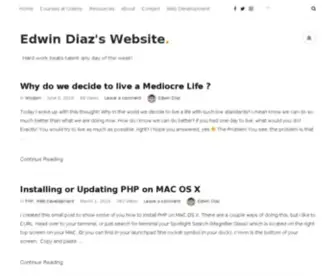 Edwindiaz.com(Hi my name) Screenshot