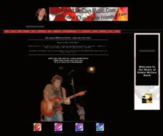 Edwinmccainmusic.com(Edwin McCain Music.com An informative and fun website for friends and family) Screenshot