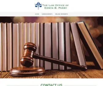Edwinparrylaw.com(The Law Office of Edwin Parry) Screenshot
