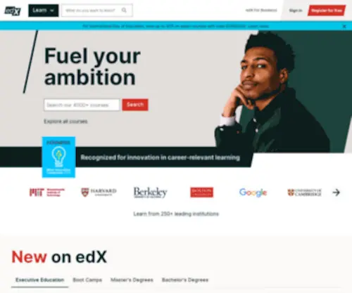 EDX.org(Build new skills) Screenshot