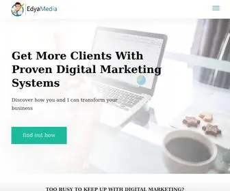 Edyamedia.com(Get More Clients With Proven Digital Marketing) Screenshot