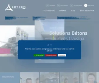 Edycem-Bpe.fr(Béton Prêt à l'Emploi) Screenshot
