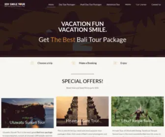 Edysmiletour.com(Bali Tour Package) Screenshot