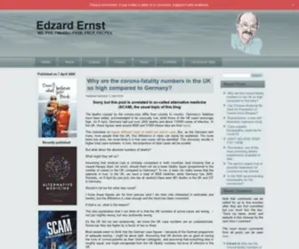 Edzardernst.com(Edzard Ernst) Screenshot