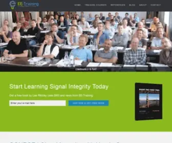 EE-Training.dk(Signal-integrity training courses world-wide) Screenshot