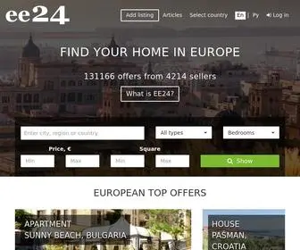 EE24.com(Find your property in Europe on EE24) Screenshot
