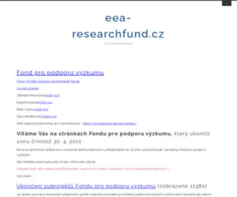 EEA-Researchfund.cz(Národní vzdělávací fond) Screenshot