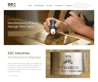 EEcind.com(Manufacturers of Quality Signage Since 1973) Screenshot