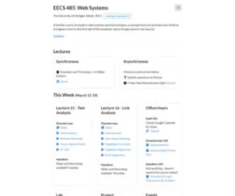 EECS485.org(EECS 485) Screenshot