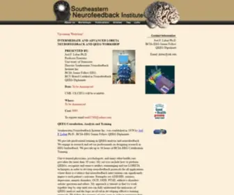 EEgfeedback.org(Southeastern Neurofeedback Institute Inc) Screenshot