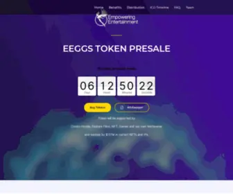 EEGGS-Token.com(Empowering Entertaining Green Giving Back Sustainable) Screenshot