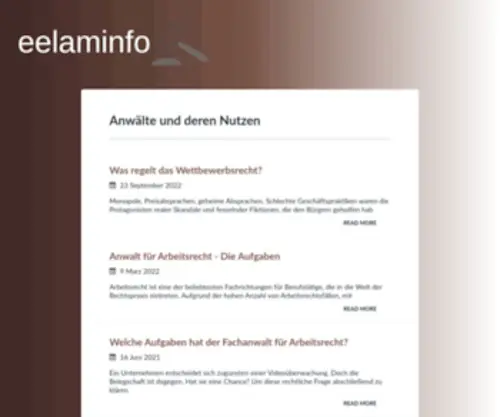 EElaminfo.com(Anwälte) Screenshot