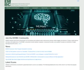 EEMBC.org(Embedded Microprocessor Benchmark Consortium) Screenshot