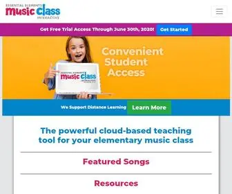 EEmusicclass.com(Essential Elements Music Class) Screenshot