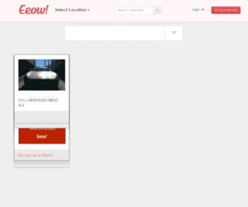 EEow.com(Best Free Classifieds Advertising Site) Screenshot