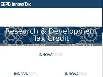 EEpbinnovatax.com(A Better Approach to Capturing R&D Tax Credits) Screenshot