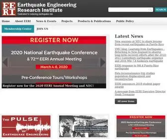 EEri.org(Earthquake Engineering Research Institute) Screenshot